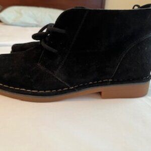 Hush Puppies Black Suede Booties  8.5